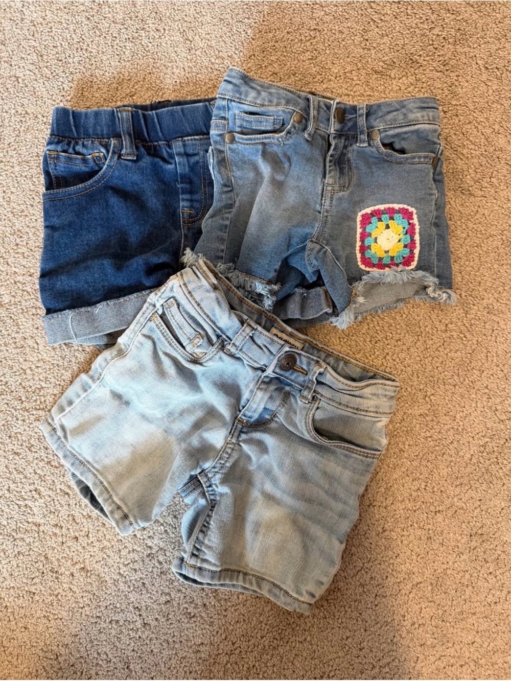 Girls Short set (4 pieces) - Dark Blue, Medium Blue, Light Blue, pink